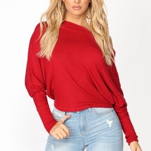 GREEN off the shoulder sweater